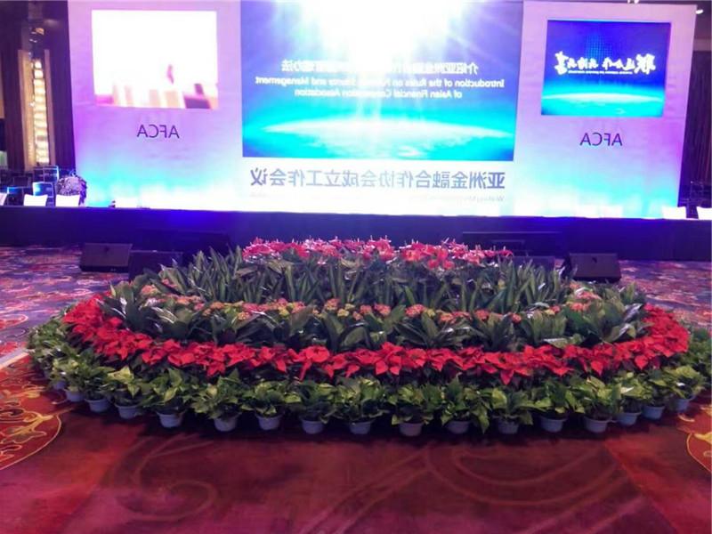 亚洲金融合作协会工作会议花坛